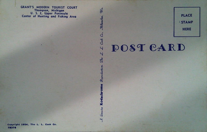 Grants Modern Tourist Cabins - Old Postcard